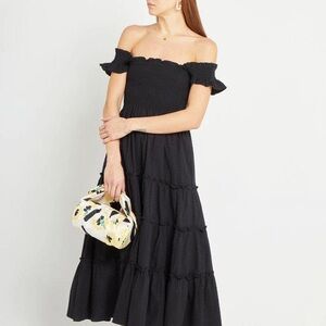 kourt • Calypso Maxi Dress in Black